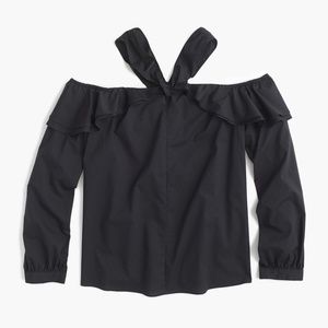 J. Crew Tops - NWT J. Crew Women's Off-the-Shoulder Tie-Neck Top J. Crew Tops - NWT J. Crew Women's Off-the-Shoulder Tie-Neck Top